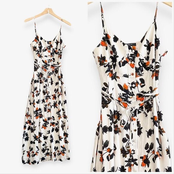 Derek Lam Floral Camisole Dress, Size 6 - Picture 14 of 16